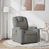 Image de Fauteuil De Massage Inclinable Gris Foncé Tissu Vidaxl