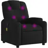 Image de Vidaxl fauteuil de massage inclinable noir tissu