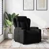 Image de Fauteuil Inclinable Noir Tissu Vidaxl