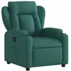 Image de Vidaxl fauteuil inclinable vert foncé tissu