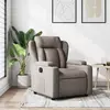 Image de Fauteuil Inclinable Taupe Tissu Vidaxl