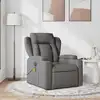 Image de Fauteuil De Massage Inclinable Gris Foncé Tissu Vidaxl