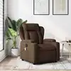 Image de Fauteuil De Massage Inclinable Marron Tissu Vidaxl