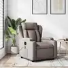 Image de Fauteuil Inclinable De Massage En Tissu Taupe Vidaxl