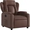 Image de Fauteuil Inclinable Marron Similicuir Vidaxl