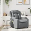 Image de Fauteuil Inclinable Gris Similicuir Vidaxl