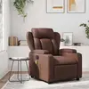 Image de Fauteuil De Massage Inclinable Marron Similicuir Vidaxl