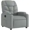 Image de Vidaxl fauteuil inclinable gris clair tissu
