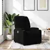 Image de Fauteuil Inclinable Noir Tissu Vidaxl