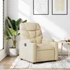 Image de Fauteuil Inclinable Crème Tissu Vidaxl