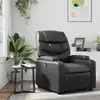 Image de Fauteuil Inclinable En Similicuir Noir Vidaxl