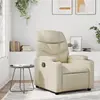 Image de Fauteuil Inclinable Crème Similicuir Vidaxl