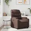 Image de Fauteuil Inclinable Marron Similicuir Vidaxl