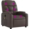 Image de Fauteuil De Massage Inclinable Marron Similicuir Vidaxl