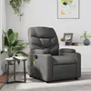 Image de Fauteuil De Massage Inclinable Gris Similicuir Vidaxl