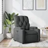 Image de Fauteuil Inclinable En Tissu Gris Foncé Vidaxl