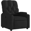 Image de Vidaxl fauteuil inclinable noir tissu