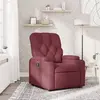 Image de Fauteuil Inclinable Rouge Bordeaux Tissu Vidaxl