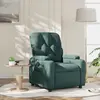 Image de Fauteuil Inclinable Vert Foncé Tissu Vidaxl