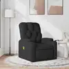 Image de Fauteuil De Massage Inclinable Noir Tissu Vidaxl