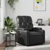 Image de Fauteuil Inclinable Noir Similicuir Vidaxl