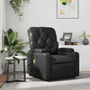 Image de Fauteuil De Massage Inclinable Noir Similicuir Vidaxl