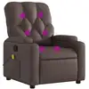 Image de Vidaxl fauteuil de massage inclinable marron similicuir