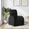 Image de Fauteuil Inclinable Noir Tissu Vidaxl