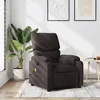Image de Fauteuil De Massage Inclinable Marron Foncé Tissu Vidaxl