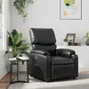 Image de Fauteuil Inclinable Noir Similicuir Vidaxl