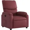 Image de Fauteuil Inclinable Rouge Bordeaux Similicuir Vidaxl