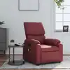 Image de Fauteuil De Massage Inclinable Rouge Bordeaux Similicuir Vidaxl