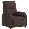 Image de Vidaxl fauteuil inclinable marron tissu microfibre