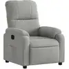 Image de Fauteuil Inclinable Gris Clair Tissu Microfibre Vidaxl