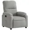 Image de Vidaxl fauteuil inclinable gris clair tissu microfibre