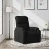 Image de Fauteuil Inclinable Noir Tissu Microfibre Vidaxl