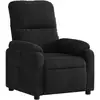 Image de Vidaxl fauteuil inclinable noir tissu microfibre