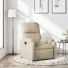 Image de Fauteuil Inclinable Crème Tissu Microfibre Vidaxl