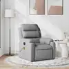 Image de Fauteuil De Massage Inclinable Gris Clair Tissu Vidaxl