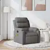 Image de Fauteuil De Massage Inclinable Gris Foncé Tissu Vidaxl