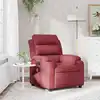 Image de Fauteuil De Massage Inclinable Rouge Bordeaux Tissu Vidaxl