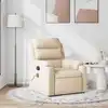 Image de Fauteuil De Massage Inclinable Crème Tissu Vidaxl