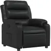 Image de Fauteuil Inclinable Noir Similicuir Vidaxl