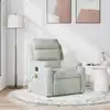 Image de Fauteuil De Massage Inclinable Gris Clair Velours Vidaxl