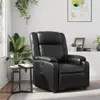 Image de Fauteuil Inclinable Noir Similicuir Vidaxl