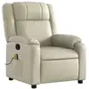 Image de Vidaxl fauteuil inclinable crème similicuir
