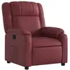 Image de Vidaxl fauteuil inclinable rouge bordeaux similicuir
