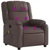 Image de Vidaxl fauteuil de massage inclinable marron similicuir