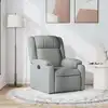 Image de Fauteuil Inclinable Gris Clair Tissu Vidaxl
