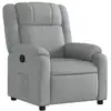 Image de Vidaxl fauteuil inclinable gris clair tissu